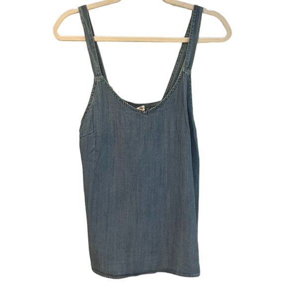 Women's NWT C&C California Lightweight Chambray Tank Top Size Small - Picture 2 of 5
